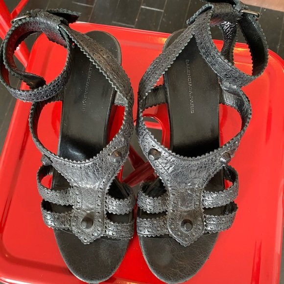 Balenciaga Gladiator small wedge flats size 7 - Picture 5 of 14